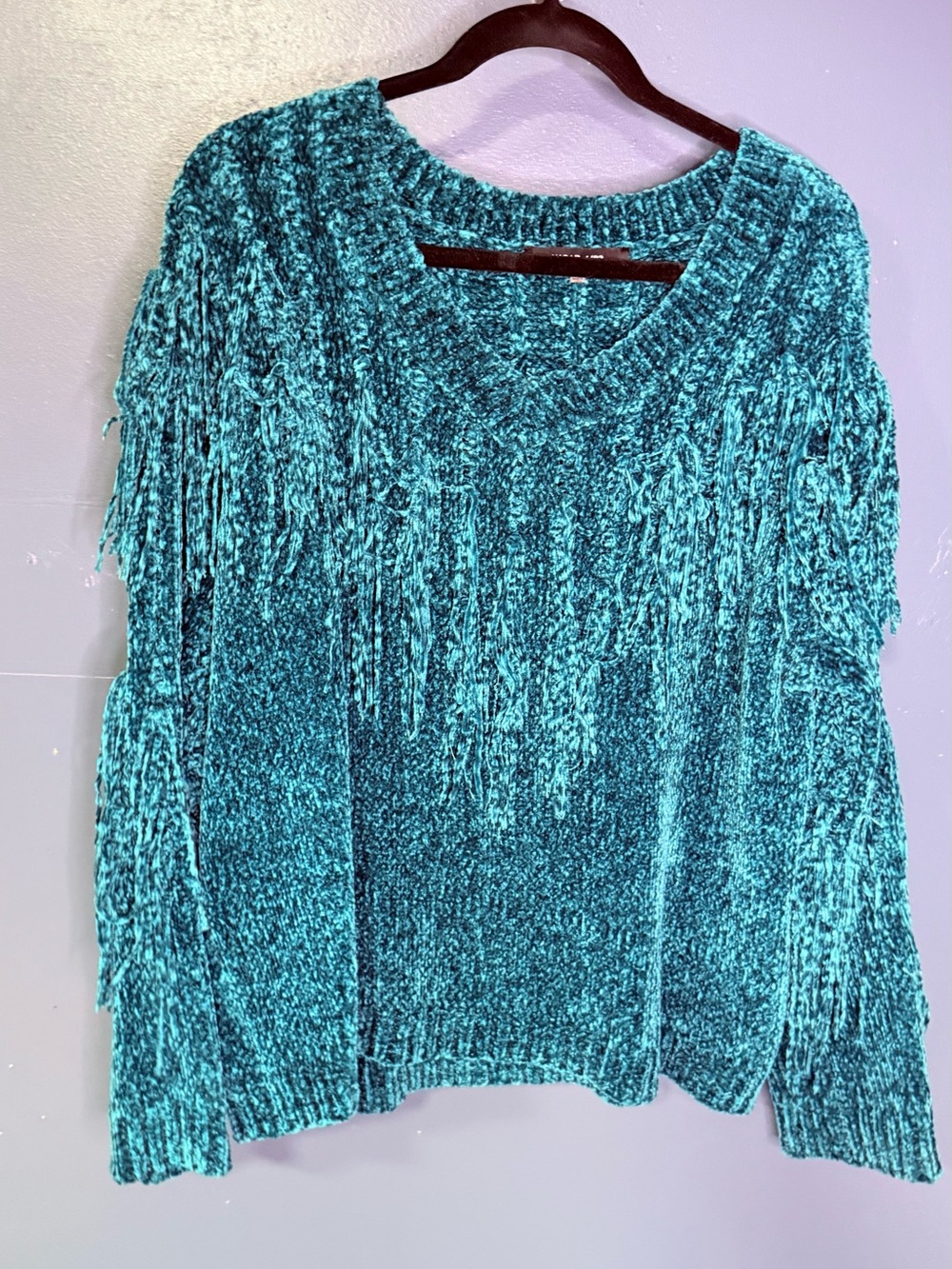 Sugarlips Emerald Green Chenille Sweater